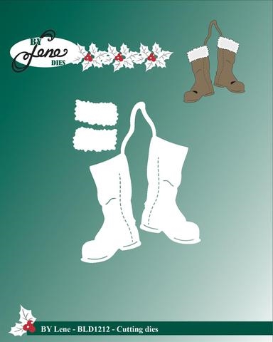  By Lene Dies Christmas boots 5,3x7,1cm